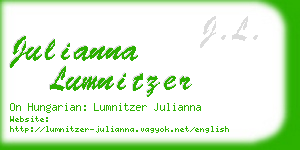 julianna lumnitzer business card